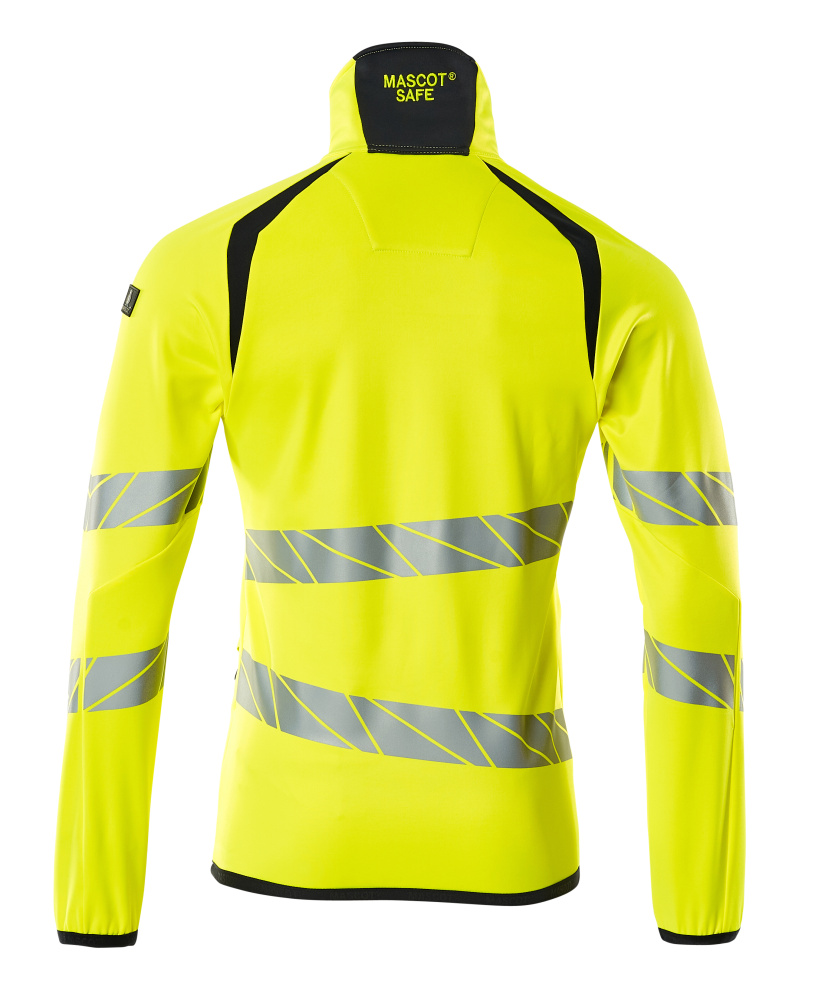 Fleecejacke ACCELERATE SAFE Hi-vis Gelb/Schwarzblau L