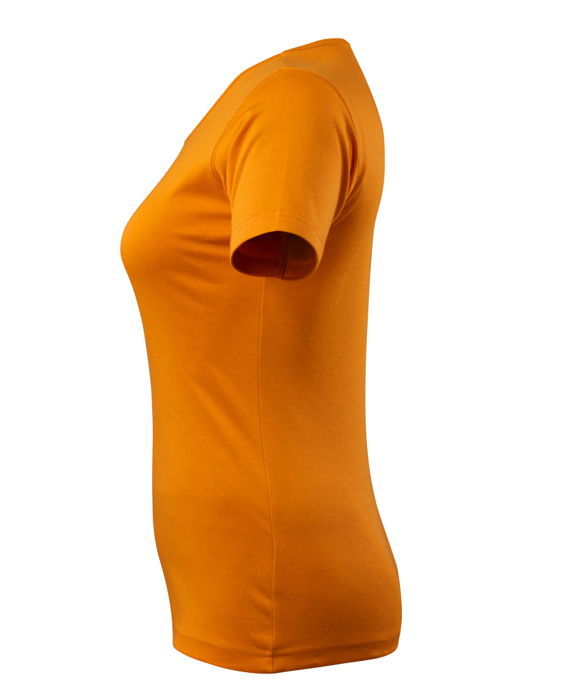 Damen-Passform T-Shirt CROSSOVER Hellorange S