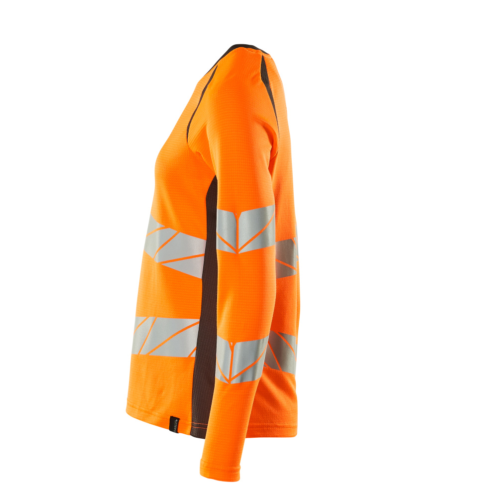 Damen-Passform Langarmshirt ACCELERATE SAFE Hi-vis Orange/Dunkelanthrazit 3XLONE