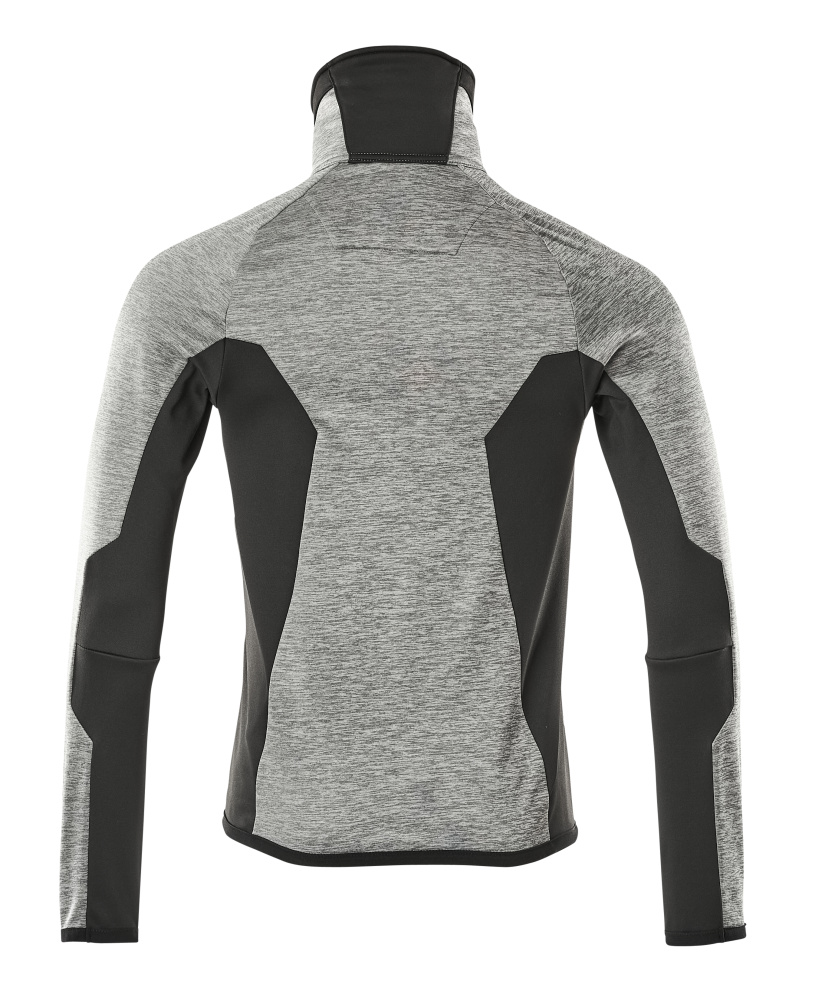 Fleecejacke ADVANCED Grau-meliert/Schwarz S