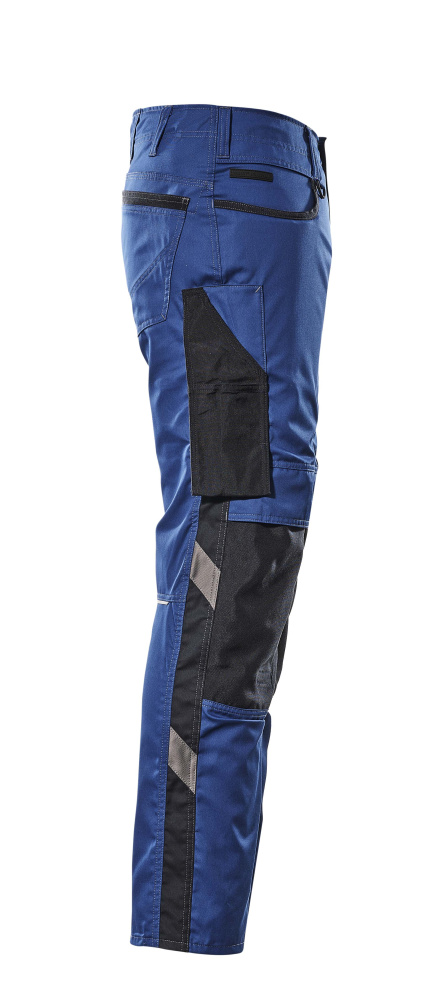 Hose mit Knietaschen UNIQUE Kornblau/Schwarzblau 82C44