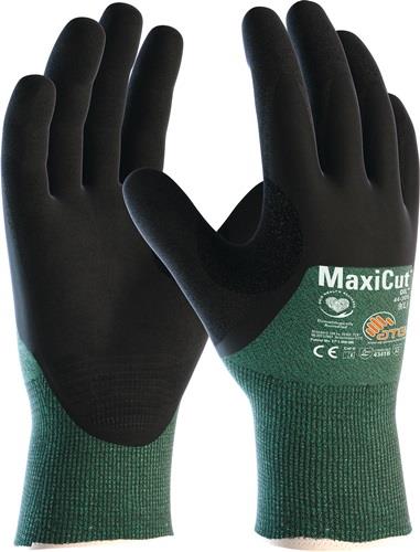 Schnittschutzhandschuhe MaxiCut®Oil™ 44-305 Gr.10 grün/schwarz EN 388 PSA II