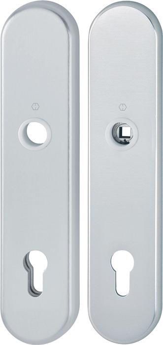 Langschildpaar E3331/3310 Aluminium F1 / silberfarbig 10 mm 92 mm 67-77 mm 3331/3310 F1 54 mm 250 mm