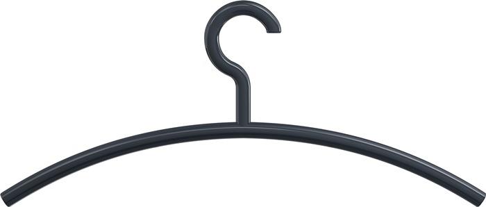 Kleiderbügel Breite 450 mm Höhe 190 mm 90 tiefschwarz 570.1 90