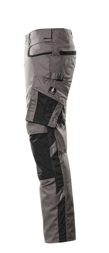Hose mit Knietaschen UNIQUE Anthrazit/Schwarz 82C44