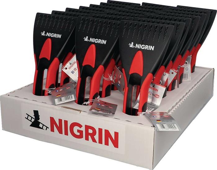 Eisschaber 2K Eisschabkante 95 mm Länge 21 cm schwarz-rot mit Softgriff NIGRIN