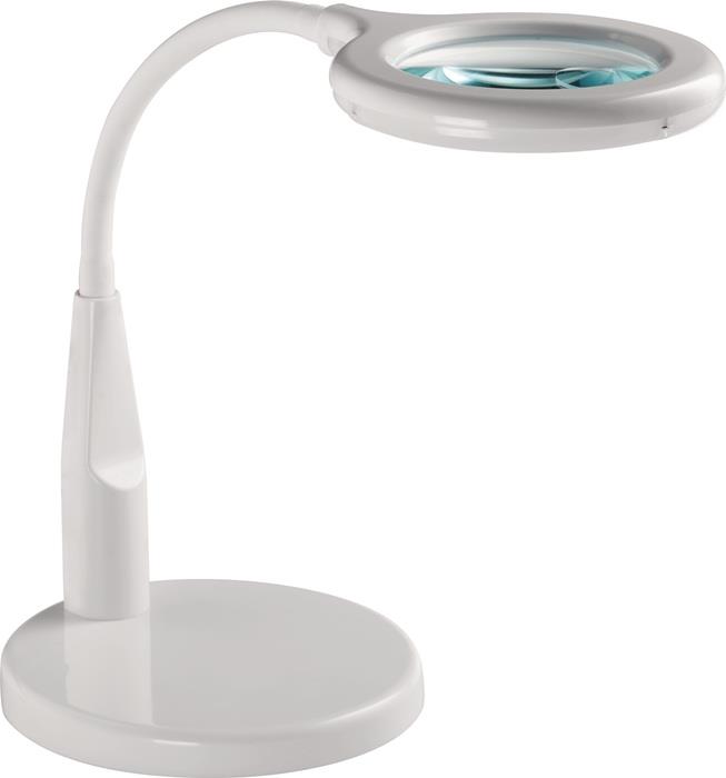 LED-Lupenleuchte Glaslinse 88,9 (3,5″) weiß runder Kopf Glaslinse