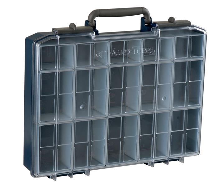 Sortimentskasten CarryLite 80 5x10-0 B.413xT.330xH.79mm o.Fächer f.Einsätze der H.69mm Unterteil PP/Deckel a.PC RAACO