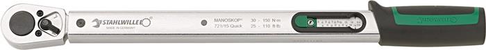 Drehmomentschlüssel 721/15 Quick 30 - 150 Nm 5 Nm 25 - 110 lbf.ft 452 mm 1/2 ″ 12,5 mm