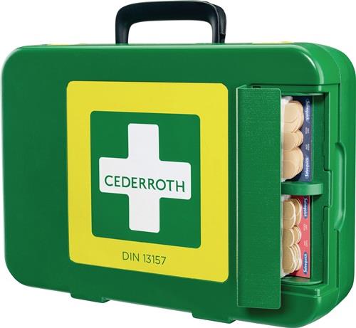 Erste Hilfe Koffer First-Aid-Kits B300xH420xT118ca.mm grün CEDERROTH