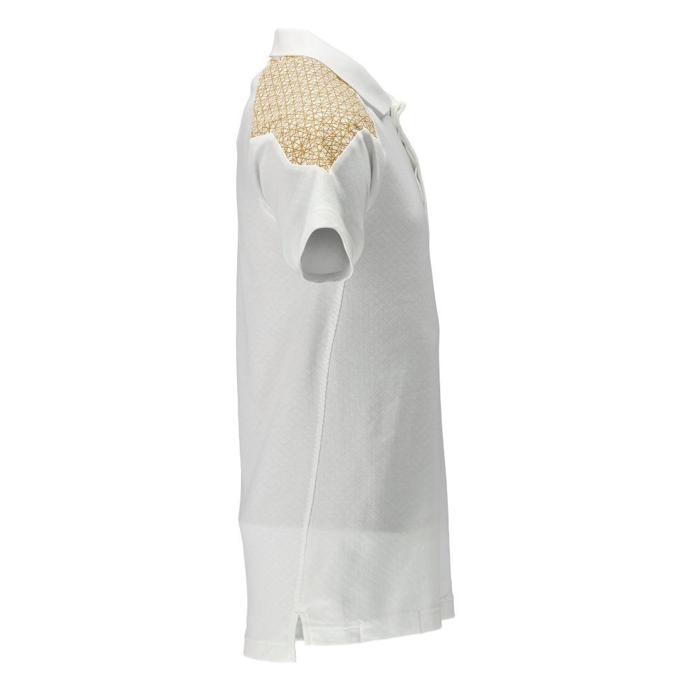 Polo-Shirt FOOD & CARE Weiß/Currygelb 6XL
