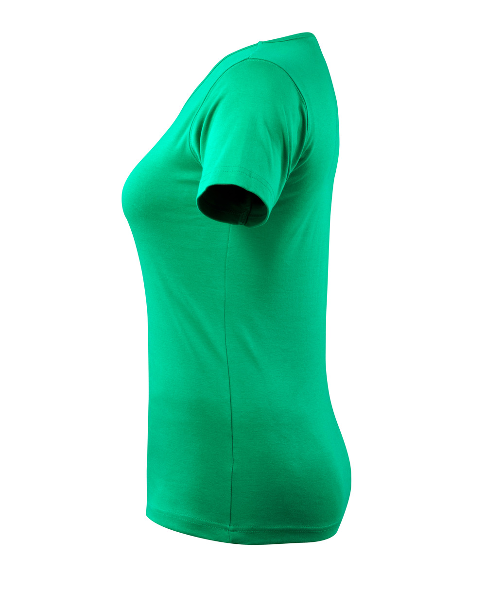 Damen-Passform T-Shirt CROSSOVER Grasgrün S