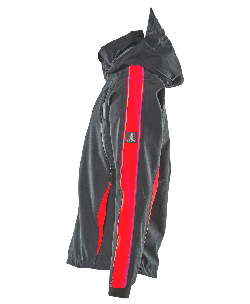 Hard Shell Jacke HARDWEAR Dunkelanthrazit/Hi-vis Rot S