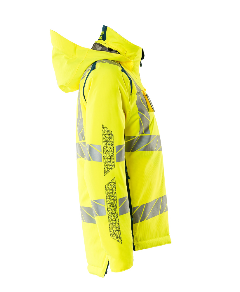 Damen-Passform Winterjacke ACCELERATE SAFE Hi-vis Gelb/Dunkelpetroleum 3XL
