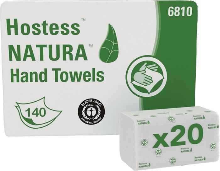 Handtuch Hostess™ NATURA™ 6810 2-lagig weiß L.ca.330 mmxB.ca.250 mm passend für 9000 469 672 20 Päckchen x 140 Tücher SCOTT