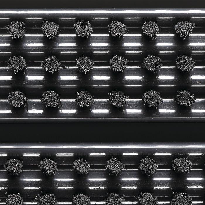 Fußmatte schwarz Polypropylen L385xB590xS22mm