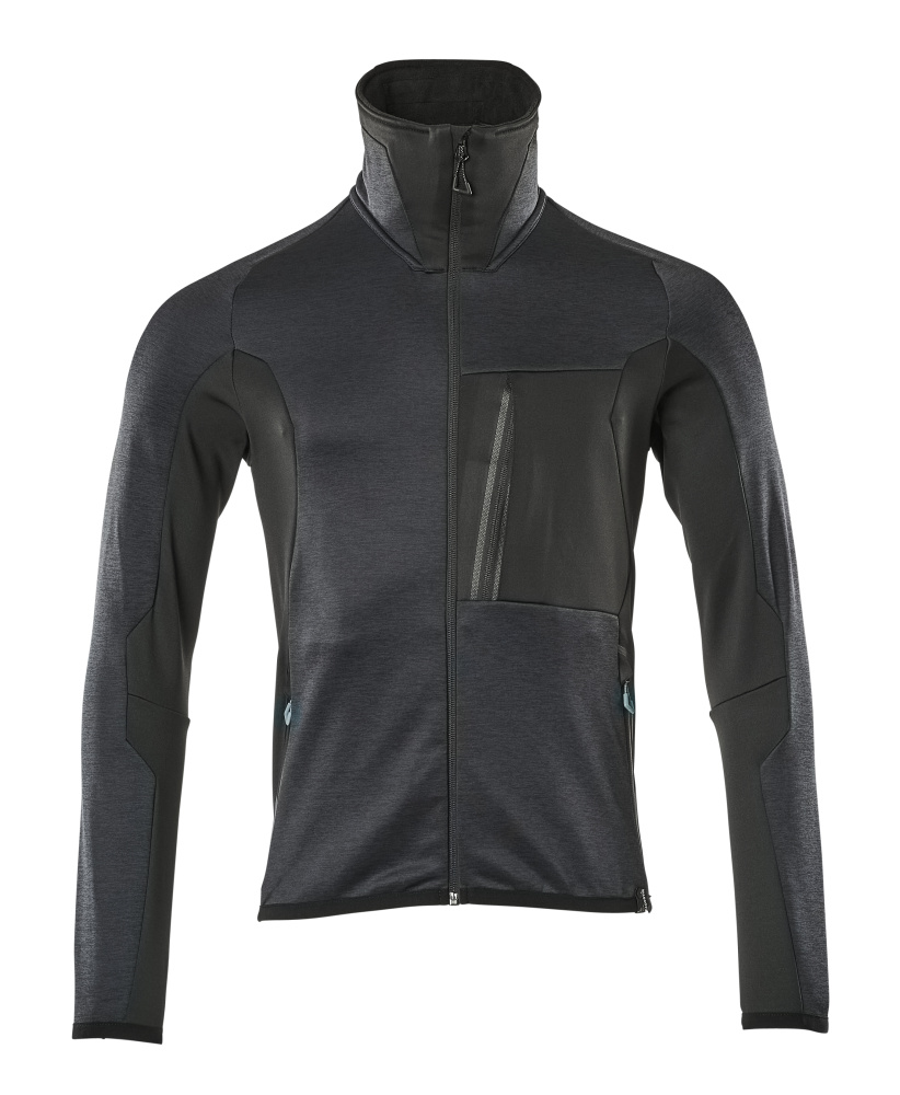 Fleecejacke ADVANCED Schwarzblau/Schwarz S