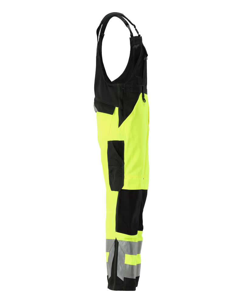 Latzhose mit Knietaschen SAFE SUPREME Hi-vis Gelb/Schwarz 82C52