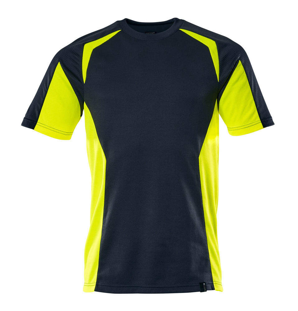 T-Shirt ACCELERATE SAFE Schwarzblau/Hi-vis Gelb 4XL