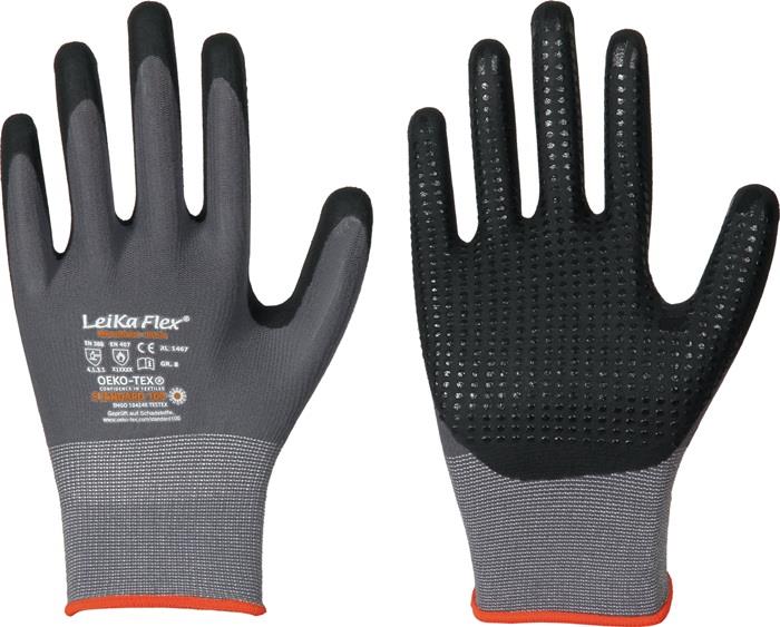 Handschuhe LeiKaFlex 1467 EN 420+ EN 388+EN 407 PSA Kategorie II 10