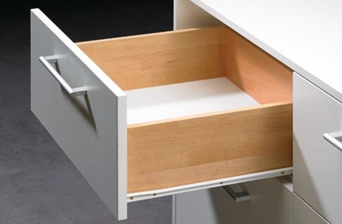 Teilauszug FR 402 m.Stop Control STA weiß L.350mm