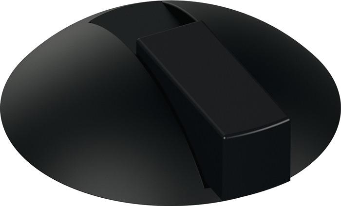 Bodentürpuffer Dübelmontage Kunststoff 90 tiefschwarz matt 22,5 mm 625B 90