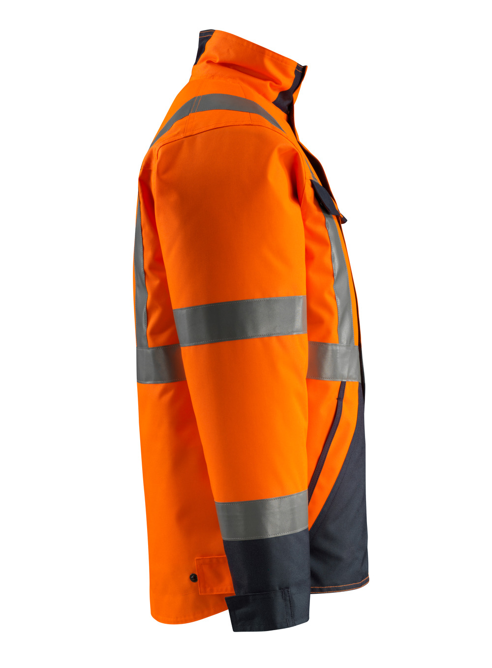 Winterjacke SAFE LIGHT Hi-vis Orange/Schwarzblau 2XL