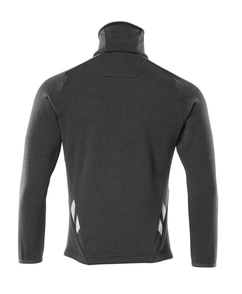 Strickpullover mit Reißverschluss ACCELERATE Schwarz XL