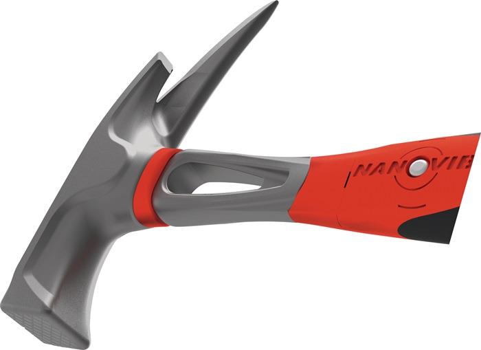 Latthammer nanovib® Kopfgewicht 850 g mit Magnet geraut 2-Komponentenstiel PEDDINGHAUS