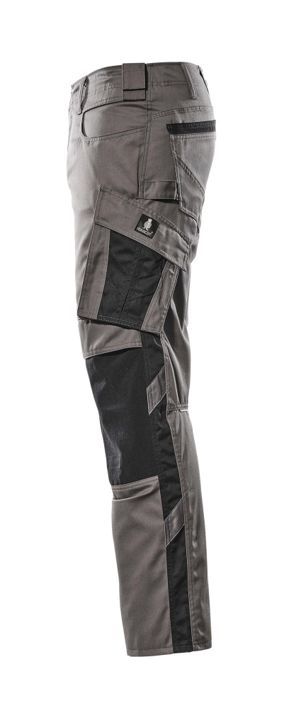 Hose mit Knietaschen UNIQUE Anthrazit/Schwarz 82C48