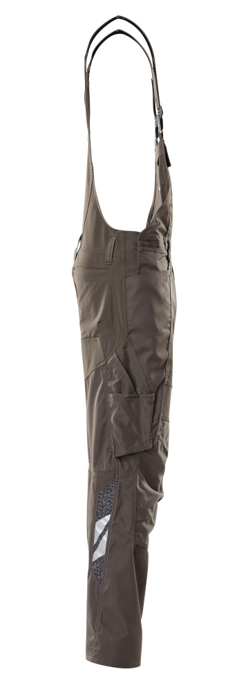 Latzhose mit Knietaschen ACCELERATE Dunkelanthrazit 82C44
