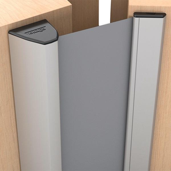 Fingerschutzprofil Bandgegenseite Farbe Schutzrollo anthrazit silberfarben eloxiert 1925 mm