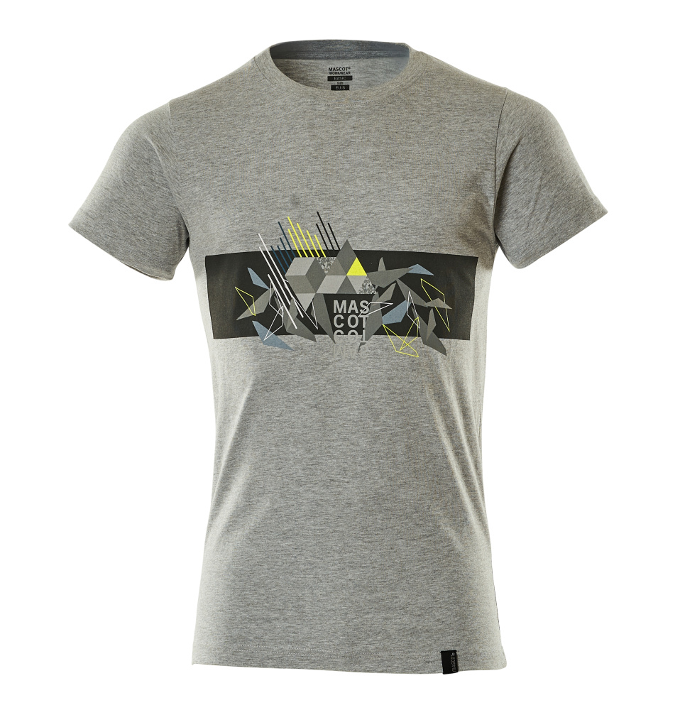 T-Shirt ACCELERATE SAFE Grau-meliert/Hi-vis Gelb S