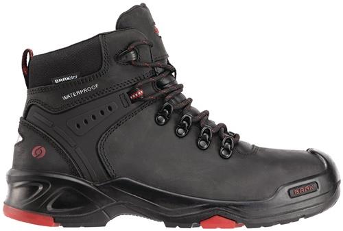 Sicherheitsstiefel Bailey Gr.40 schwarz/rot Leder S3 SRC HRO WR EN20345 BAAK