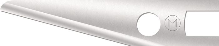 Präzisionsschnittklinge 10 St. PB1 kurz stabil, mit abgerundeter Spitze 28 mm