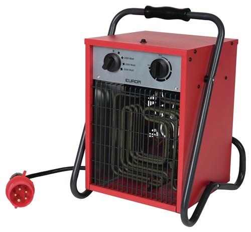 Elektroheizer 190 m³/h 0/2500/5000 W 16 A EUROM