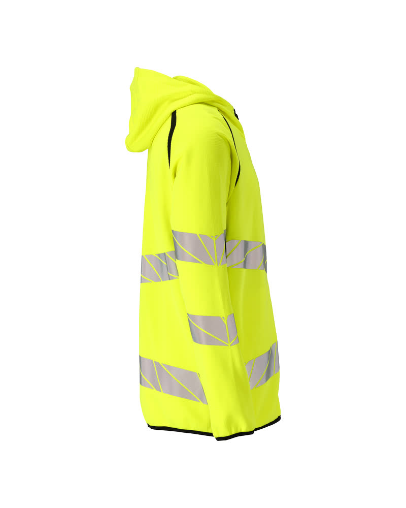 Kapuzenpullover mit Reißverschluss ACCELERATE SAFE Hi-vis Gelb/Schwarz XS