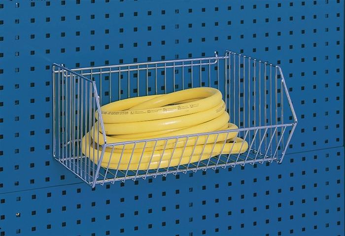 Drahtkorb B473xT303xH220 mm Eisen verchromt passend für Lochplatten BOTT