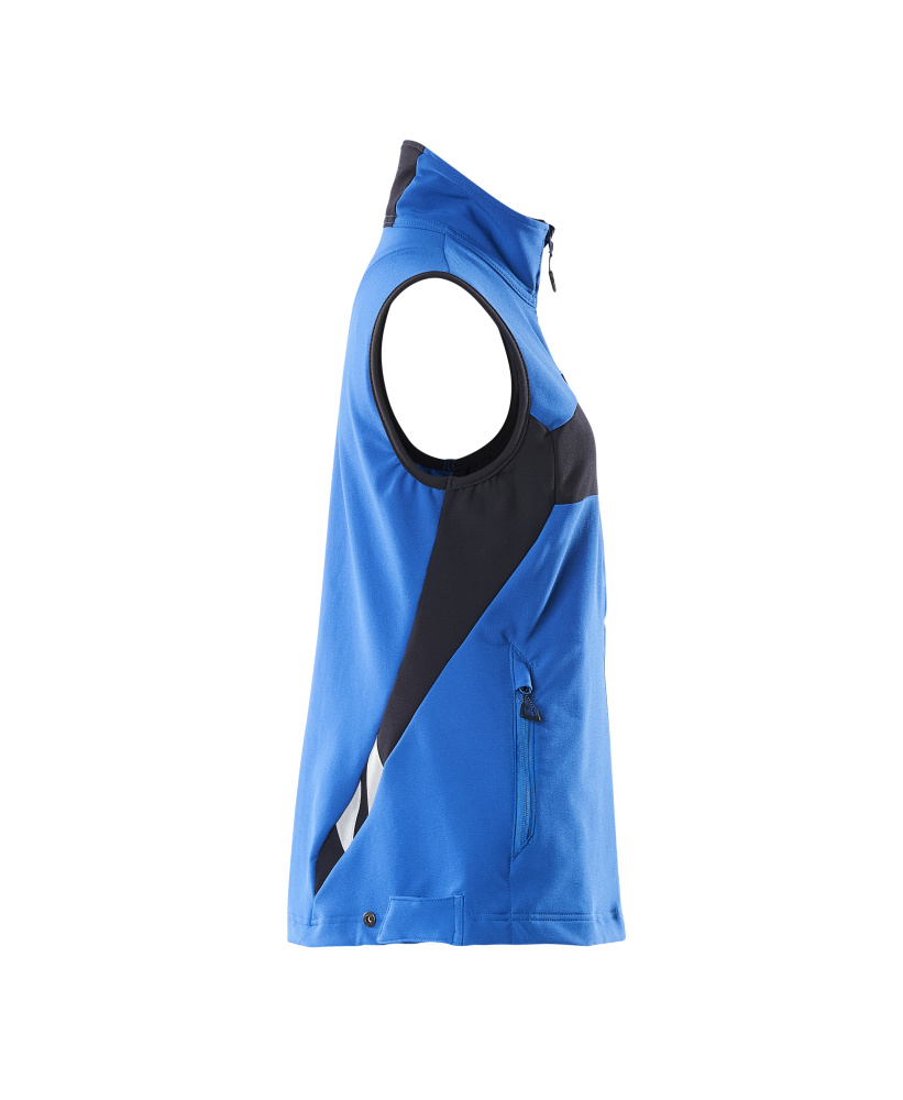 Damen-Passform Weste ACCELERATE Azurblau/Schwarzblau S