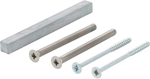 Bef-set.Sertos® GG-WC 45-50mm M5x60+4,0x55 4-KT.o.+8x85mm HOPPE