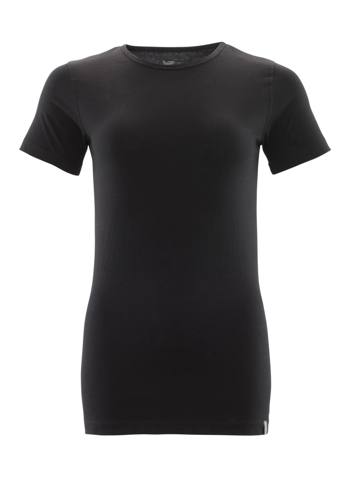 Damen-Passform T-Shirt CROSSOVER Vollschwarz L  ONE