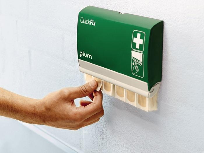 Pflasterspender QuickFix Elastic and water resistant B230xH135xT32ca. mm grün PLUM