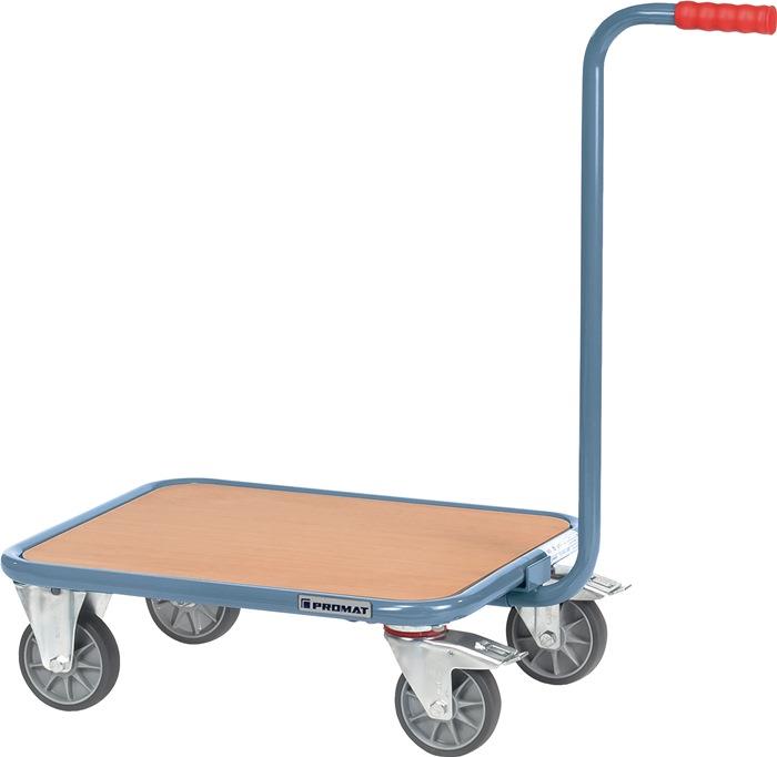 Griffroller L600xB500mm Holzwerkstoffplattform taubenblau Tragfähigkeit 250 kg PROMAT