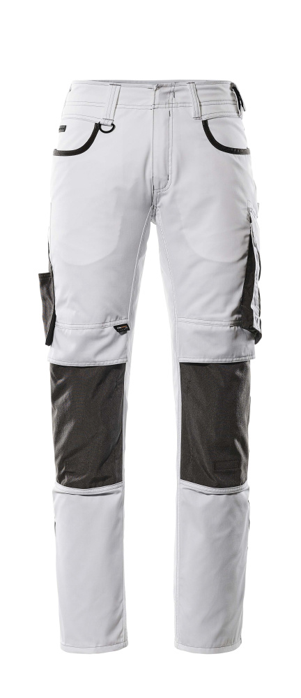 Hose mit Knietaschen UNIQUE Weiß/Dunkelanthrazit 82C44