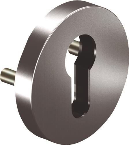 Schlüsselrosette 6612 PZ AL Alu.F1 Schildst.9mm PZ rd.OGRO