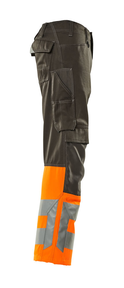 Hose mit Knietaschen SAFE SUPREME Dunkelanthrazit/Hi-vis Orange 82C48