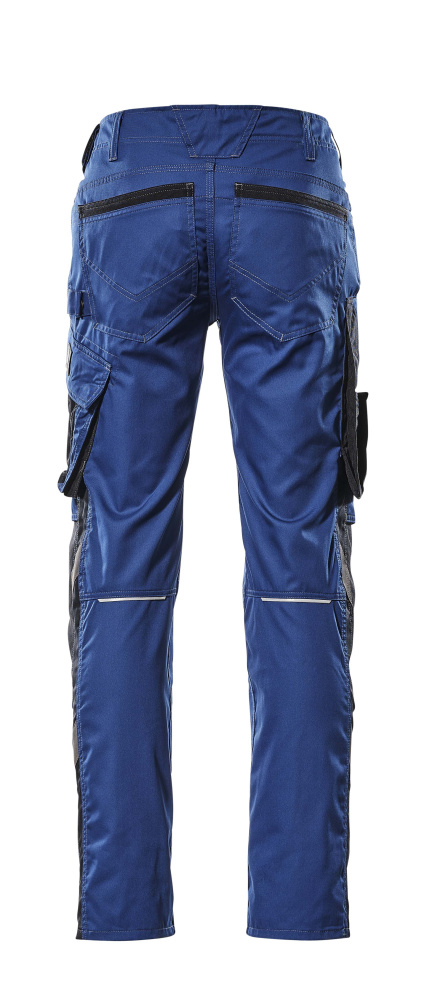 Hose mit Knietaschen UNIQUE Kornblau/Schwarzblau 82C44