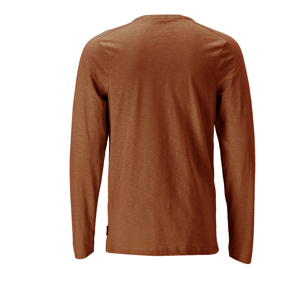 Langarmshirt CUSTOMIZED Nussbraun 3XL