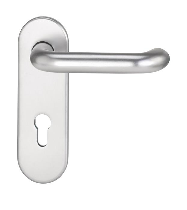 Feuerschutzgarnitur für Türstärke 40 65 mm PZ abgerundet DIN links / rechts Drückergarnitur Targa/K FS 103/103 AP Antipanikstift AP-Vollstift