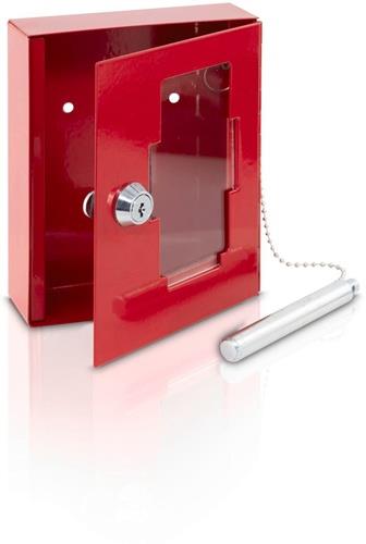 Notschlüsselbox EMG 6165 H150xB120,00xT48mm rot Stal Anz.Hak.1 BURG-WÄCHTER